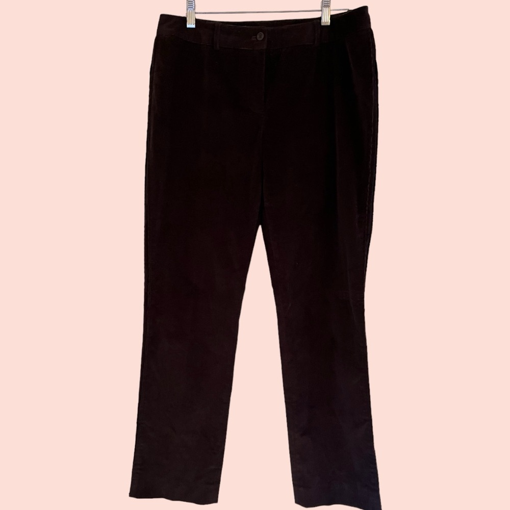 Etcetera Chocolate Brown Corduroy Pant 8 NEW